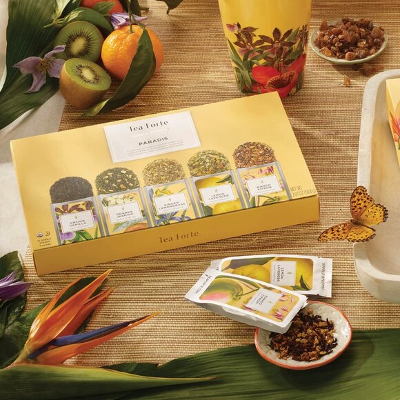 TEA FORTÉ SINGLE STEEPS PARADIS TEA ASSORTMENT - LIMITED EDITION - Picture 1 of 9